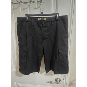 XLD Cargo Shorts Men’s Size 36 Black Utility Ripstop Multi Pocket